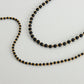 Round Black Agate Necklace